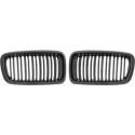 BMW 7-Serie E38 94-02 Enkelribbad Blanksvart Sportgrill / Njurar Sport-Look DIEDERICHS