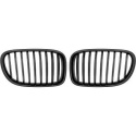 BMW 7-Serie F01 08-12 Enkelribbad Blanksvart Sportgrill / Njurar DIEDERICHS
