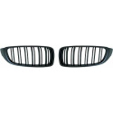 BMW 4-Serie F32/F33/F36 13-21 Enkelribbad Mattsvart Sportgrill / Njurar Sport-Look DIEDERICHS