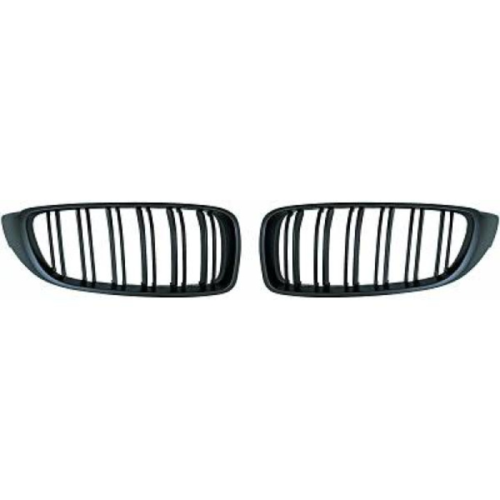 BMW 4-Serie F32/F33/F36 13-21 Enkelribbad Mattsvart Sportgrill / Njurar Sport-Look DIEDERICHS i gruppen Välj bilmodell / BMW / 3-serie-4-serie (F30-F36) 11-19 / Styling / Grill hos DDESIGN Scandinavia AB (1245340)