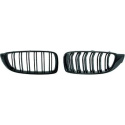 BMW 4-Serie F32/33/36 13-21 Dubbelribbad Blanksvart Sportgrill / Njurar Sport-Look DIEDERICHS