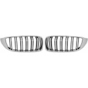 BMW 4-Serie F32/33/36 13-21 Dubbelribbad Krom/Svart Sportgrill / Njurar Sport-Look DIEDERICHS