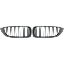 BMW 4-Serie F32/33/36 13-21 Dubbelribbad Kolfiberlook Sportgrill / Njurar Sport-Look DIEDERICHS