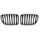 BMW X1 E84 09-15 Enkelribbad Krom/Svart Sportgrill / Njurar DIEDERICHS