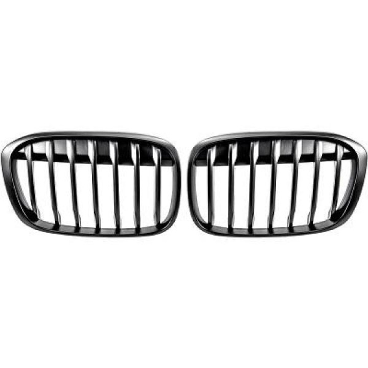 BMW X1 F48 15-19 Enkelribbad Mattsvart Sportgrill / Njurar Performance-Look DIEDERICHS i gruppen Välj bilmodell / BMW / X1 (F48) 15-19 hos DDESIGN Scandinavia AB (1266240)