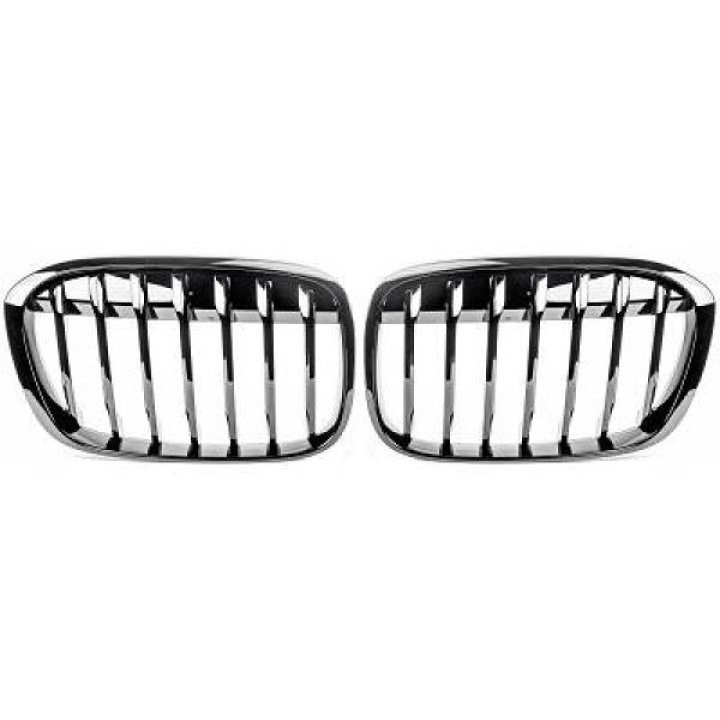 BMW X1 F48 15-19 Enkelribbad Blanksvart Sportgrill / Njurar Performance-Look DIEDERICHS i gruppen Välj bilmodell / BMW / X1 (F48) 15-19 hos DDESIGN Scandinavia AB (1266241)
