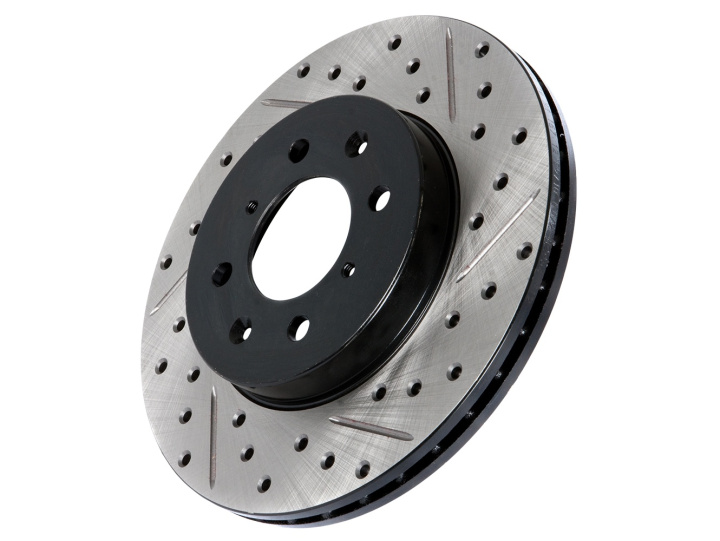 127.61099L 127.61099L Ford Borrad och Slitsad Bromsskiva Vänster Bak Stoptech