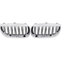 BMW X3 E83 03-08 Enkelribbad Kromad Sportgrill / Njurar DIEDERICHS