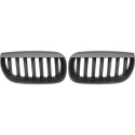 BMW X3 E83 03-08 Enkelribbad Mattsvart Sportgrill / Njurar DIEDERICHS