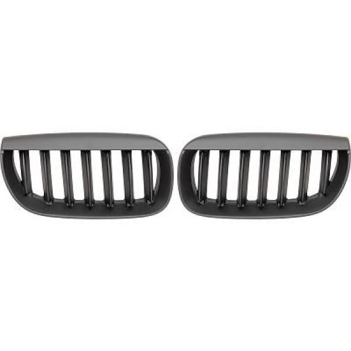 BMW X3 E83 03-08 Enkelribbad Mattsvart Sportgrill / Njurar DIEDERICHS i gruppen Välj bilmodell / BMW / X3 (E83) 03-10 / Styling hos DDESIGN Scandinavia AB (1275340)