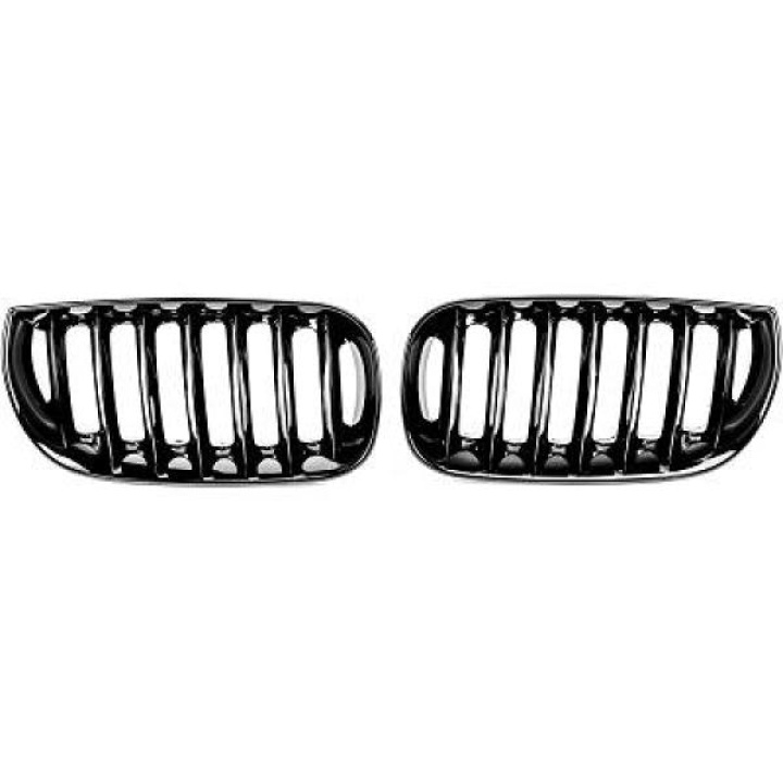 BMW X3 E83 03-08 Enkelribbad Blanksvart Sportgrill / Njurar Performance-Look DIEDERICHS i gruppen Välj bilmodell / BMW / X3 (E83) 03-10 / Styling hos DDESIGN Scandinavia AB (1275341)
