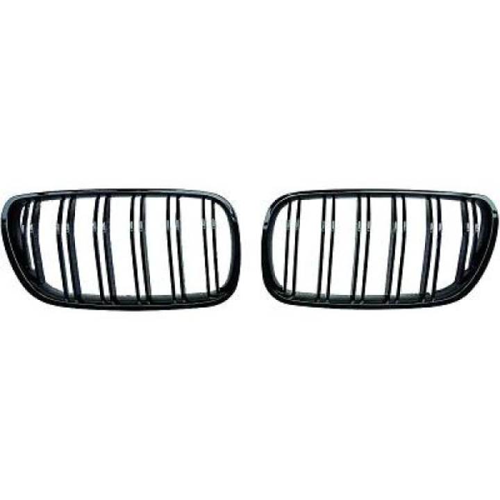 BMW X3 E83 06-11 Dubbelribbad Blanksvart Sportgrill / Njurar Performance-Look DIEDERICHS i gruppen Välj bilmodell / BMW / X3 (E83) 03-10 / Styling hos DDESIGN Scandinavia AB (1275540)