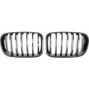 BMW X3 F25 10-14 Enkelribbad Blanksvart Sportgrill / Njurar Performance-Look DIEDERICHS
