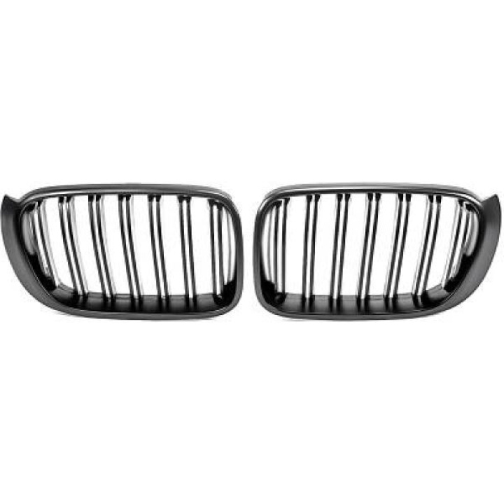 BMW X3 F25 14-18 Dubbelribbad Mattsvart Sportgrill / Njurar Sport-Look DIEDERICHS i gruppen Välj bilmodell / BMW / X3 (F25) 10-17 hos DDESIGN Scandinavia AB (1276441)