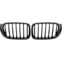 BMW X3 F25 14-18 Enkelribbad Mattsvart Sportgrill / Njurar Performance-Look DIEDERICHS