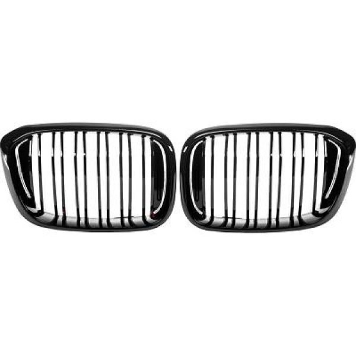 BMW X3 G01 18+ Dubbelribbad Blanksvart Sportgrill / Njurar Sport-Look DIEDERICHS i gruppen Välj bilmodell / BMW / X3 (G01) 18+ hos DDESIGN Scandinavia AB (1277241)