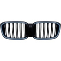 BMW X3 G01 / iX3 G08 2018-2021 (Med Kamera) Dubbelribbad Blanksvart LED-Belysning Sportgrill / Njurar DIEDERICHS
