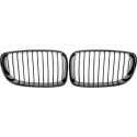 BMW 1-Serie E87 07-11 Enkelribbad Blanksvart Sportgrill / Njurar Performance-Look DIEDERICHS