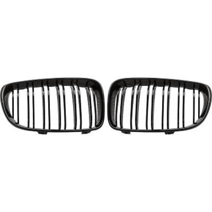 BMW 1-Serie E87 07-11 Dubbelribbad Blanksvart Sportgrill / Njurar Performance-Look DIEDERICHS i gruppen Välj bilmodell / BMW / 1-serie (E81-E87) 2004-2013 / Styling hos DDESIGN Scandinavia AB (1280640)