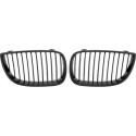 BMW 1-Serie E87 04-07 Enkelribbad Mattsvart Sportgrill / Njurar Performance-Look DIEDERICHS