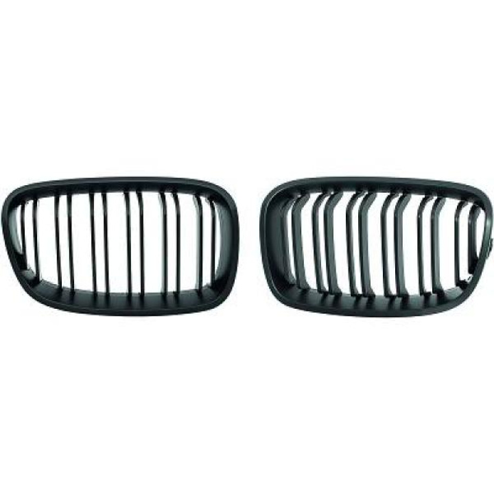 BMW 1-Serie F20 11-15 Dubbelribbad Mattsvart Sportgrill / Njurar Performance-Look DIEDERICHS i gruppen Välj bilmodell / BMW / 1-serie 2-serie (F20-F23) 2011-2019 / Styling / Grill hos DDESIGN Scandinavia AB (1281641)
