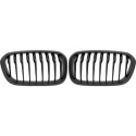 BMW 1-Serie F20 15-19 Enkelribbad Mattsvart Sportgrill / Njurar Performance-Look DIEDERICHS