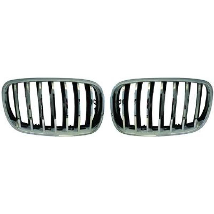 BMW X5/X6 E70 07-13 Enkelribbad Krom/Svart Sportgrill / Njurar DIEDERICHS i gruppen Välj bilmodell / BMW / X6 (E71) 08-14 / Styling hos DDESIGN Scandinavia AB (1291240)