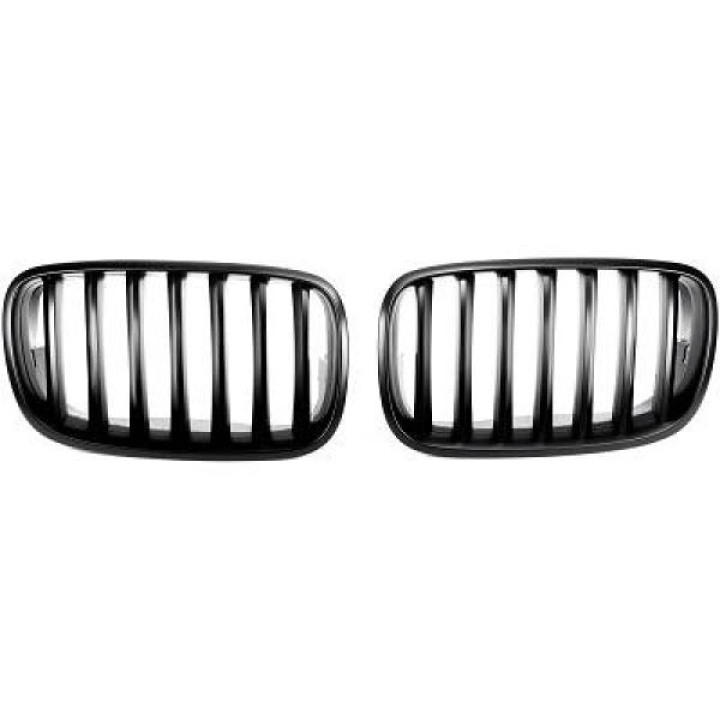BMW X5/X6 E70 07-13 Enkelribbad Mattsvart Sportgrill / Njurar DIEDERICHS i gruppen Välj bilmodell / BMW / X6 (E71) 08-14 / Styling hos DDESIGN Scandinavia AB (1291340)