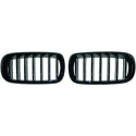 BMW X5/X6 F15/F16 13-19 Enkelribbad Blanksvart Sportgrill Performance-Look DIEDERICHS