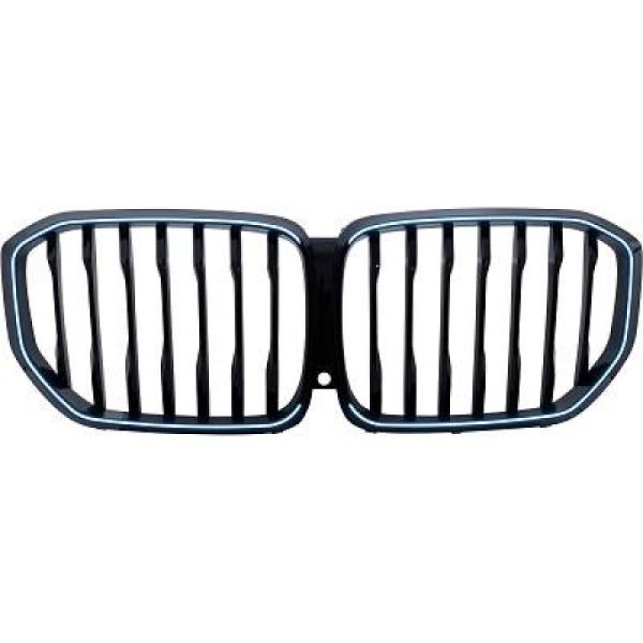BMW X5 G05 2019+ (Med Kamera) Enkelribbad Blanksvart med LED-Belysning Sportgrill / Njurar DIEDERICHS i gruppen Välj bilmodell / BMW / X5 (G05) 19+ hos DDESIGN Scandinavia AB (1294242)