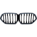 BMW X6 G06 2019-2023 (Med Kamera) Enkelribbad Blanksvart LED-Belysning Sportgrill / Njurar DIEDERICHS