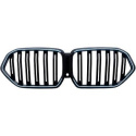 BMW X6 G06 2019-2023 (Med Kamera) Dubbelribbad Blanksvart LED-Belysning Sportgrill / Njurar DIEDERICHS