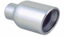 4\'\' Runt Rostfritt Utblås (Vinklat) 3\'\'in Vibrant Performance