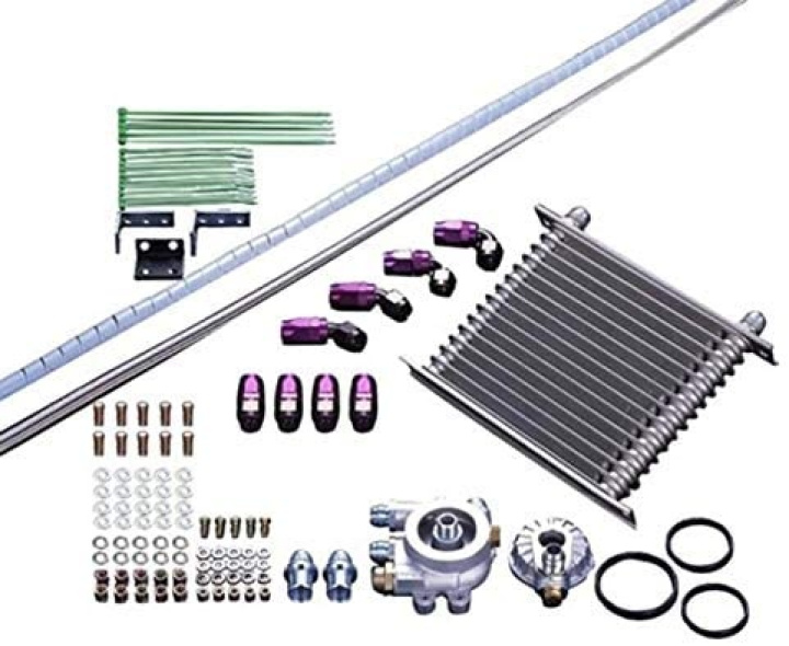 15004-AM010 EVO 9 05-07 Dual Oiljekylarkit HKS