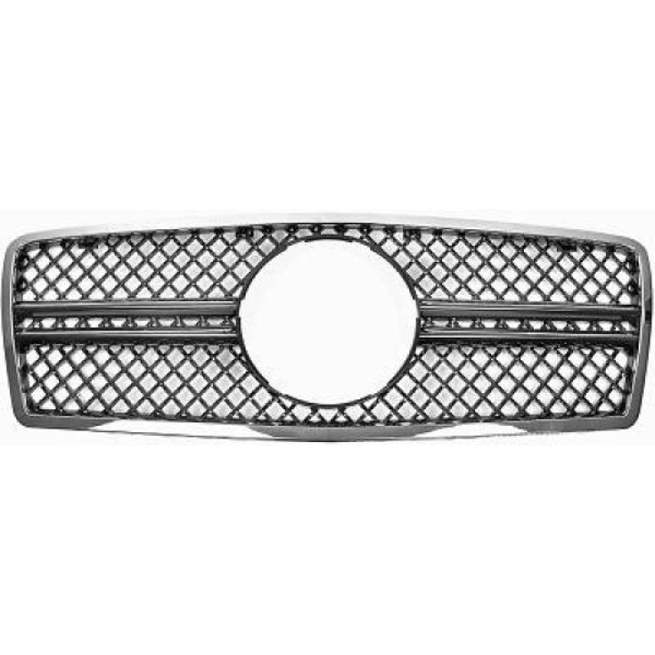 MERCEDES E-Class W210 96-99 Svart/Krom Sportgrill AMG Sport-Look DIEDERICHS i gruppen Välj bilmodell / Mercedes Benz / E-Class 95-02 (W210) / Styling hos DDESIGN Scandinavia AB (1614240)