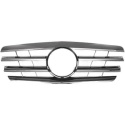 MERCEDES E-Class W210 00-02 Ribbad Svart/Krom Sportgrill AMG Sport-Look DIEDERICHS