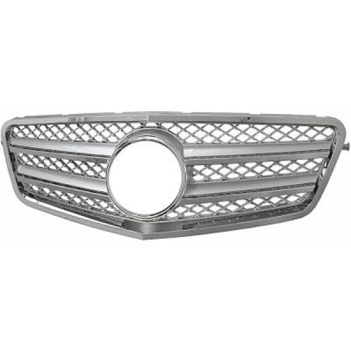 MERCEDES E-Class W212 09-13 Krom/Silver Sportgrill CL-Look DIEDERICHS i gruppen Välj bilmodell / Mercedes Benz / E-Class 09-16 (W212) / Styling / Grill hos DDESIGN Scandinavia AB (1616340)