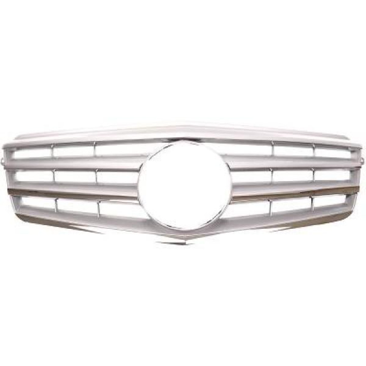 MERCEDES E-Class W212 09-13 Ribbad Krom Sportgrill AMG Sport-Look DIEDERICHS i gruppen Välj bilmodell / Mercedes Benz / E-Class 09-16 (W212) / Styling / Grill hos DDESIGN Scandinavia AB (1616441)