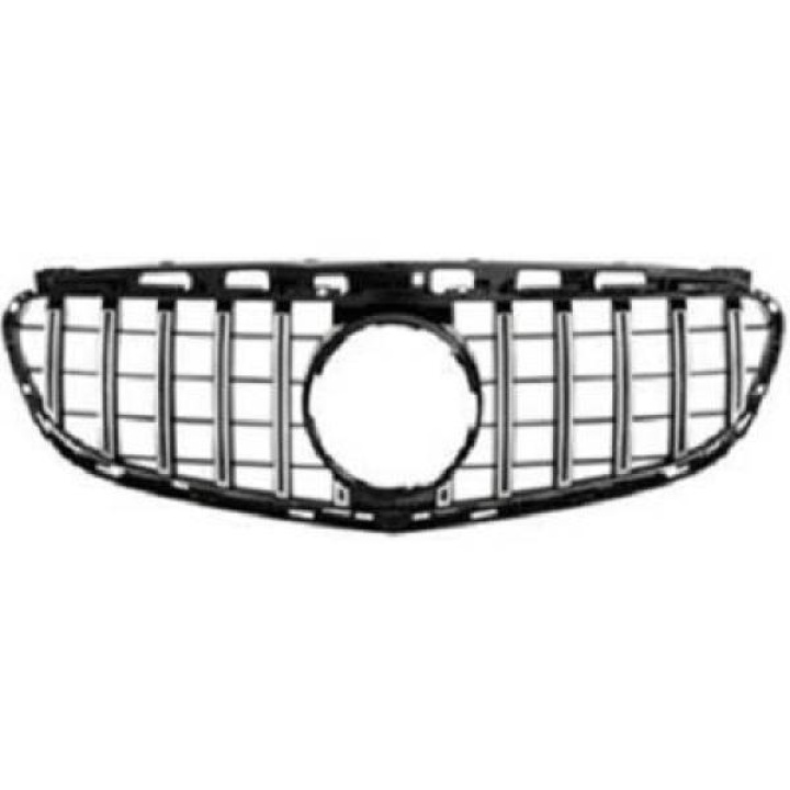 MERCEDES E-Class W212 13-16 Svart/Krom Panamericana Sportgrill AMG/GT-Look (utan ACC) DIEDERICHS i gruppen Välj bilmodell / Mercedes Benz / E-Class 09-16 (W212) / Styling / Grill hos DDESIGN Scandinavia AB (1617340)