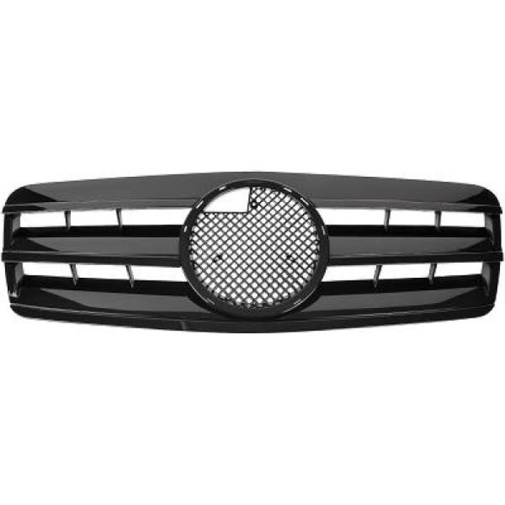 MERCEDES CLK-Class W208 97-02 Ribbad Svart Sportgrill AMG Sport-Look DIEDERICHS i gruppen Välj bilmodell / Mercedes Benz / CLK-Class 97-03 (W208) / Exterior hos DDESIGN Scandinavia AB (1625241)