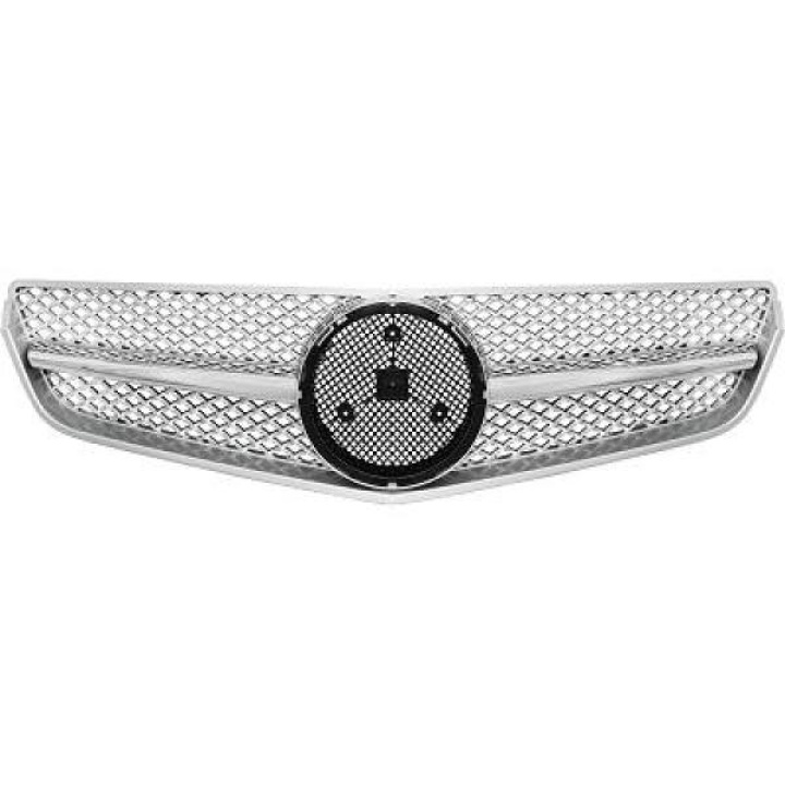 MERCEDES E-Class C207 09-13 Silver/Krom Sportgrill SL-Look DIEDERICHS i gruppen Välj bilmodell / Mercedes Benz / E-Class 09-16 (W212) / Styling / Grill hos DDESIGN Scandinavia AB (1627544)
