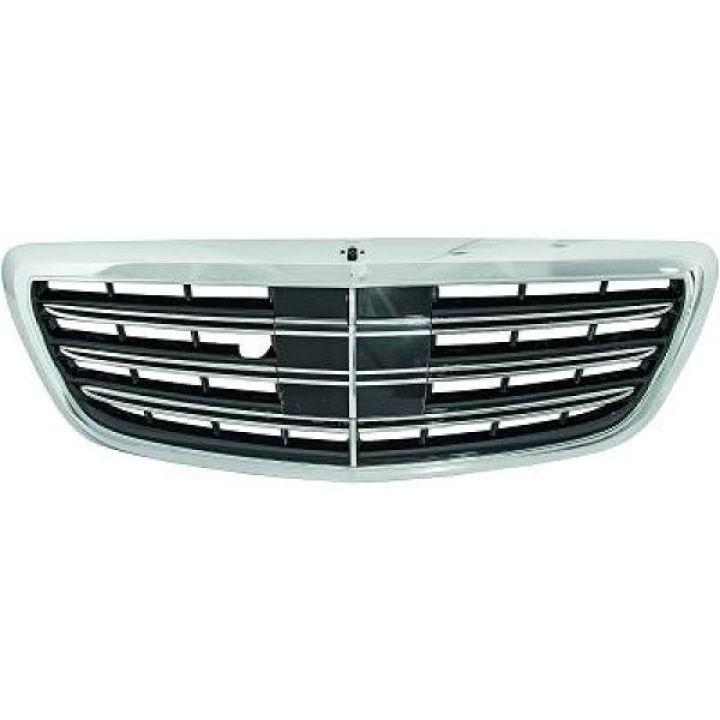 MERCEDES S-Class W222 14+ Ribbad Svart/Krom Sportgrill S65 AMG-OPTIK (med radar) (med nightvision) DIEDERICHS i gruppen Välj bilmodell / Mercedes Benz / S-Class 13-20 (W222) hos DDESIGN Scandinavia AB (1648340)