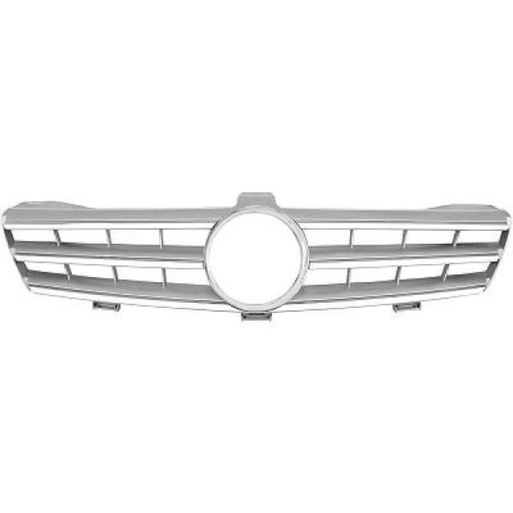 MERCEDES CLS-Class C219 04-08 Ribbad Silver/Krom Sportgrill AMG Sport-Look DIEDERICHS i gruppen Välj bilmodell / Mercedes Benz / CLS-Class 04-10 (C219) / Styling hos DDESIGN Scandinavia AB (1650340)