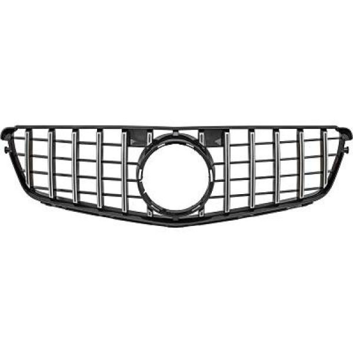 MERCEDES C-Class W204 07-13 Svart/Krom Panamericana Sportgrill AMG/GT-Look DIEDERICHS i gruppen Välj bilmodell / Mercedes Benz / C-Class 07-15 (W204) / Styling hos DDESIGN Scandinavia AB (1672240)