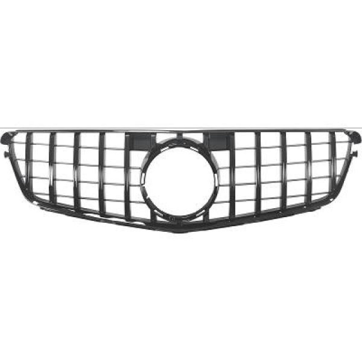 MERCEDES C-Class W204 07-13 Svart Panamericana Sportgrill AMG/GT-Look DIEDERICHS i gruppen Välj bilmodell / Mercedes Benz / C-Class 07-15 (W204) / Styling hos DDESIGN Scandinavia AB (1672241)