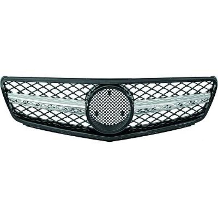 MERCEDES C-Class W204 11-14 Svart/Krom Sportgrill Utan Emblem DIEDERICHS i gruppen Välj bilmodell / Mercedes Benz / C-Class 07-15 (W204) / Styling hos DDESIGN Scandinavia AB (1672741)