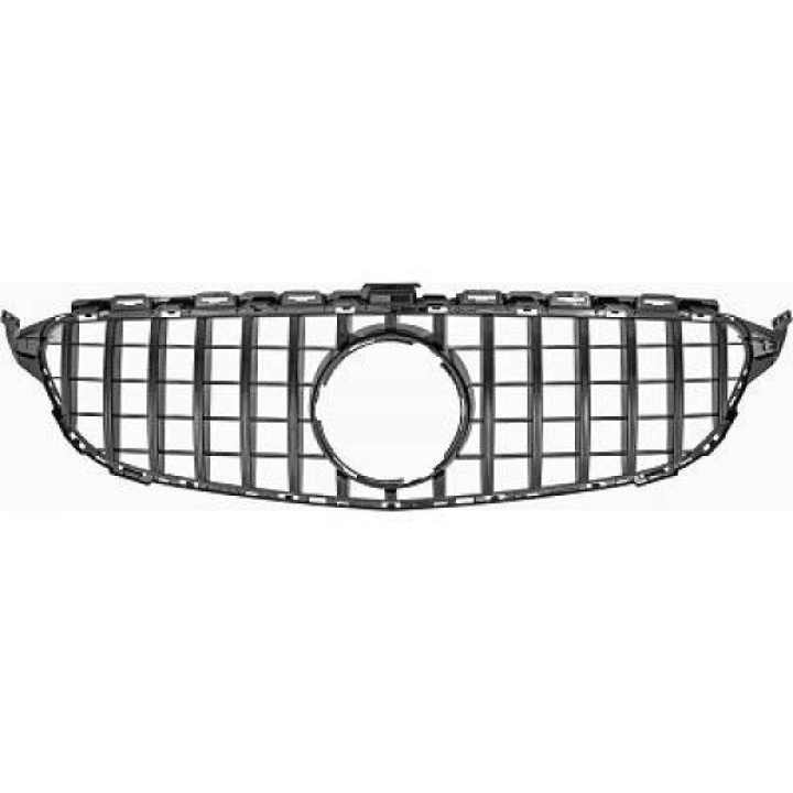 MERCEDES C-Class W205 14-18 Svart Panamericana Sportgrill AMG/GT-Look (utan ADAS) DIEDERICHS i gruppen Välj bilmodell / Mercedes Benz / C-Class 15-21 (W205) / Styling hos DDESIGN Scandinavia AB (1673541)