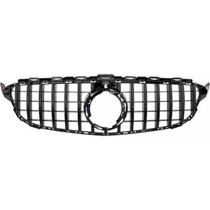 MERCEDES C-Class W205 18-21 Svart Panamericana Sportgrill AMG/GT-Look (med ACC) DIEDERICHS i gruppen Välj bilmodell / Mercedes Benz / C-Class 15-21 (W205) / Styling hos DDESIGN Scandinavia AB (1673741)