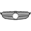 MERCEDES C-Class W205 18-21 Svart/Krom Sportgrill AMG Sport-Look (med ADAS) DIEDERICHS
