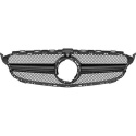 MERCEDES C-Class W205 18+ Svart Sportgrill AMG Sport-Look (med ADAS) DIEDERICHS